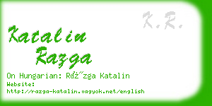 katalin razga business card